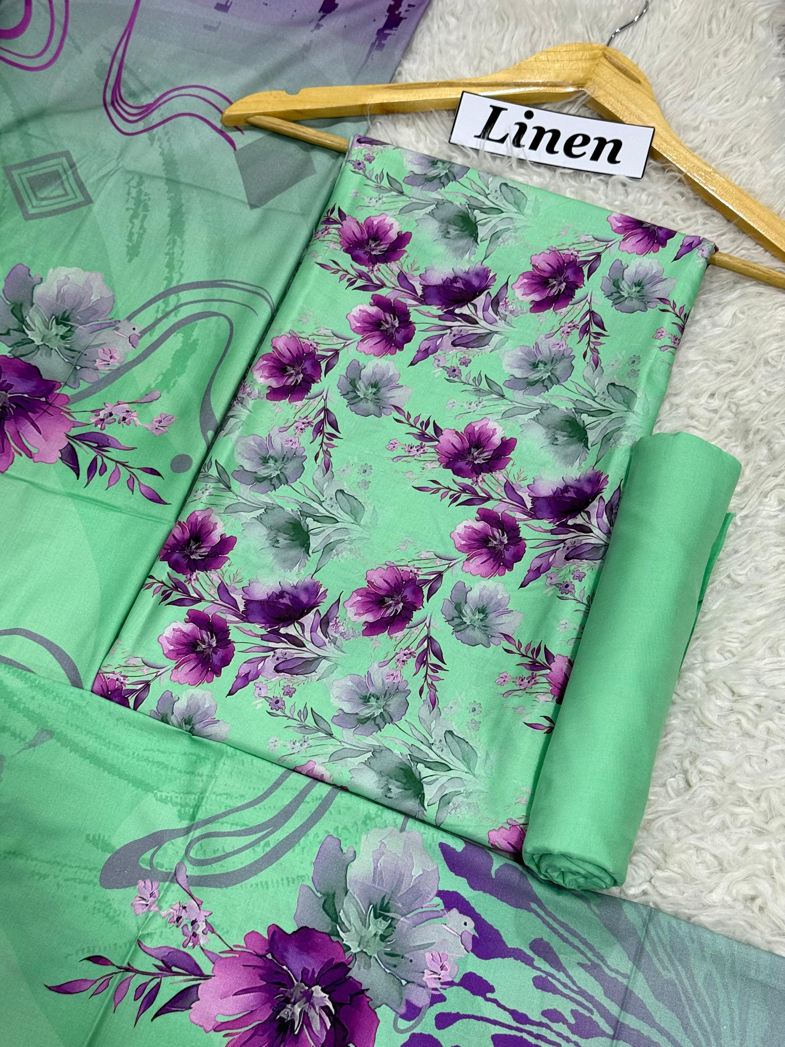 WINTER SILK DIGITAL PRINTED 3-PIECE - SD#02